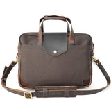 Adventure Series Explorer Canvas & Leather Briefcase