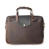 Adventure Series Explorer Canvas & Leather Briefcase
